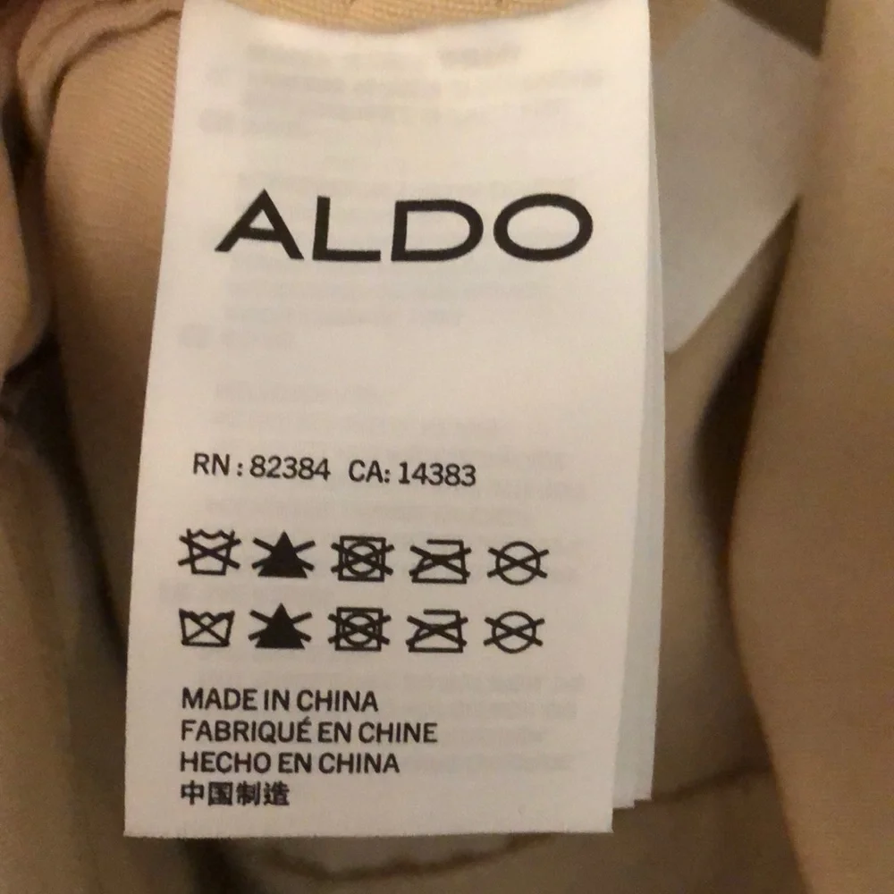 Aldo Beige and Cream Striped Handbag